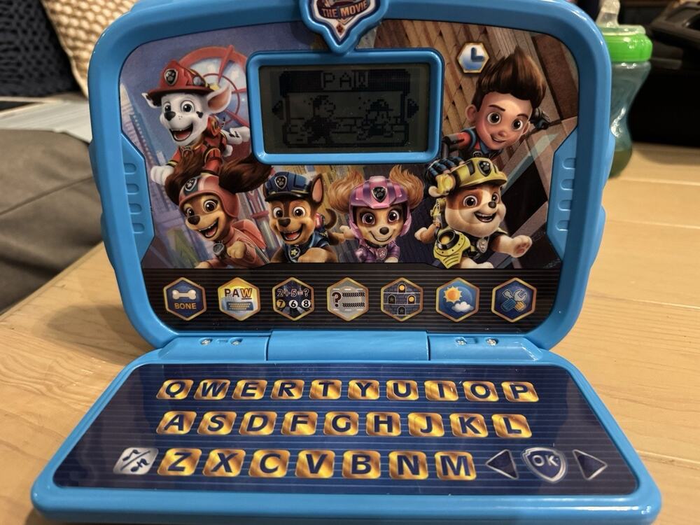 VTech PAW Patrol The Movie Learning Tablet Laptop Toy / Tested & Works w Battery